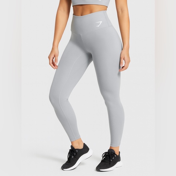 Gymshark Training High-Waisted Gray Leggings Women’s Size Medium Workout - Picture 1 of 11